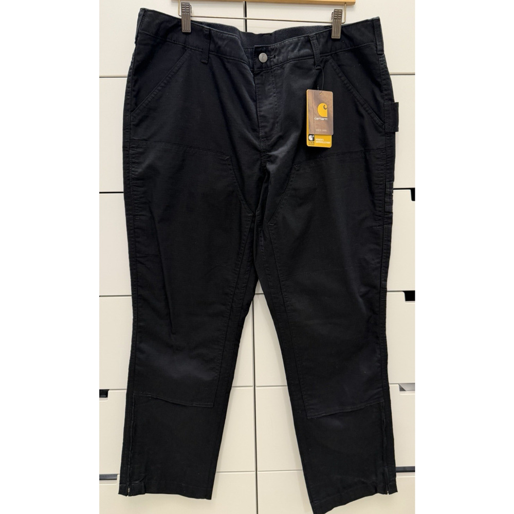 NWT Carhartt Original Fit Smithville Pants Stain Break Dbl Front Womens Sz. 18 R